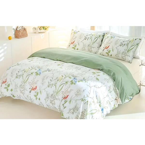 Фото - Комплект постільної білизни Versailles Зелена Казка Сатин (VS-BS2.5-110)