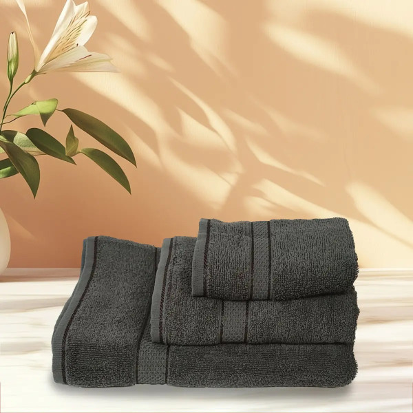 Фото - Рушник банний Versailles 70х140 см 100% бавовна Графіт (VS-T18-7014)