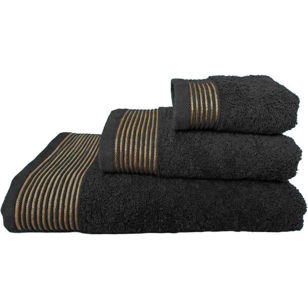Фото - Полотенце банное Versailles Афина 70х140 см 100% хлопок черный (VS-T46-7014)