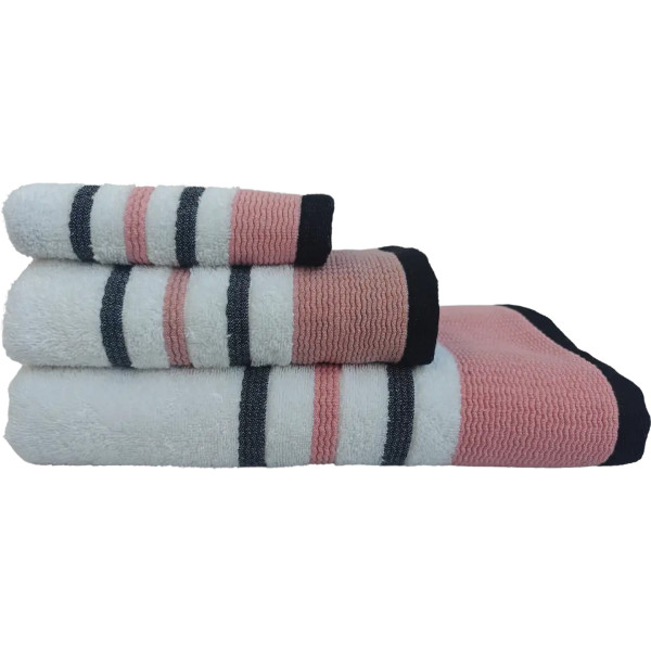 Фото - Рушник для обличчя Versailles Каліпсо 50х90 см пудровий (VS-T51-5090)