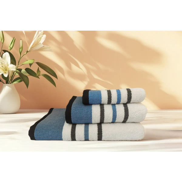 Фото - Полотенце банное Versailles Калипсо 70х140 см 100% хлопок небесный (VS-T52-7014)