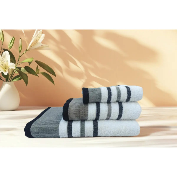 Фото - Полотенце банное Versailles Калипсо 70х140 см 100% хлопок серый (VS-T53-7014)