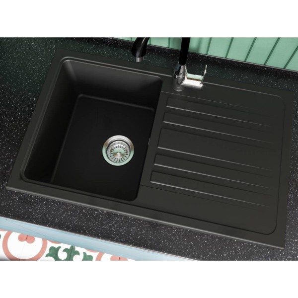 Фото - Мийка кухонна Miraggio VERSAL Black Shine