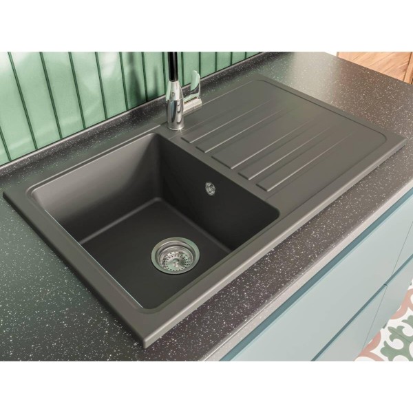 Фото - Мийка кухонна Miraggio VERSAL Black Shine
