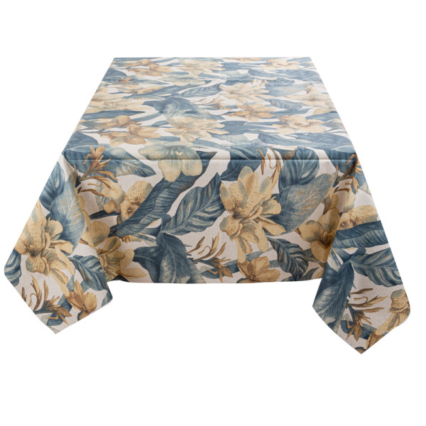 Фото - Скатерть прямоугольная Lefard Versalles flor oceano 140х240 см (715-309)