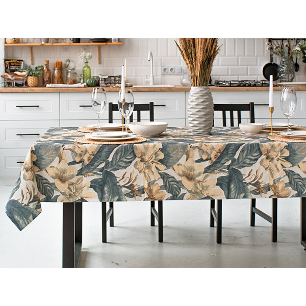 Фото - Скатерть прямоугольная Lefard Versalles flor oceano 140х240 см (715-309)