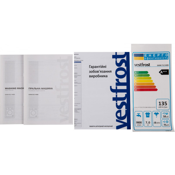 Фото - Стиральная машина Vestfrost GWM712WBS