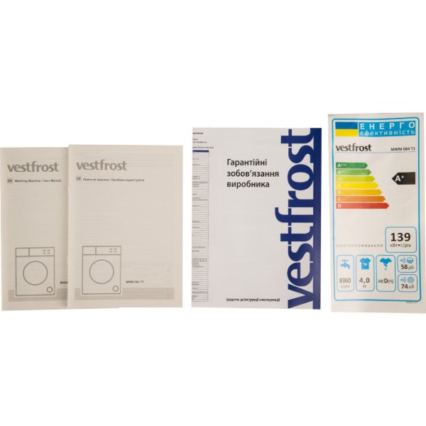 Фото - Стиральная машина Vestfrost MWM 084 T1