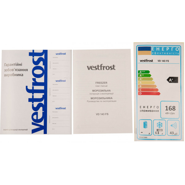 Фото - Морозильная камера Vestfrost VD 143 FS