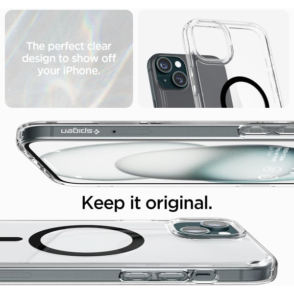 Фото - Чохол для смартфону Spigen for Apple iPhone 15 Plus Ultra Hybrid MagFit, Carbon Fiber (ACS06663)