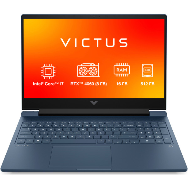 Фото - Ноутбук ігровий HP Victus 15-fa2004ua (BF1N4EA) Performance Blue