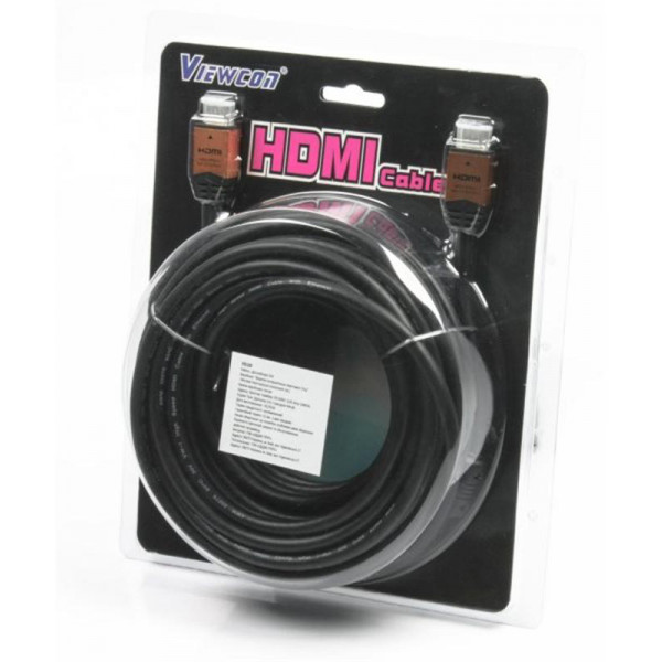 Фото - Кабель HDMI Viewcon VD166 HDMI to HDMI M/M v1.4 10m Black (VD 166-10м.)