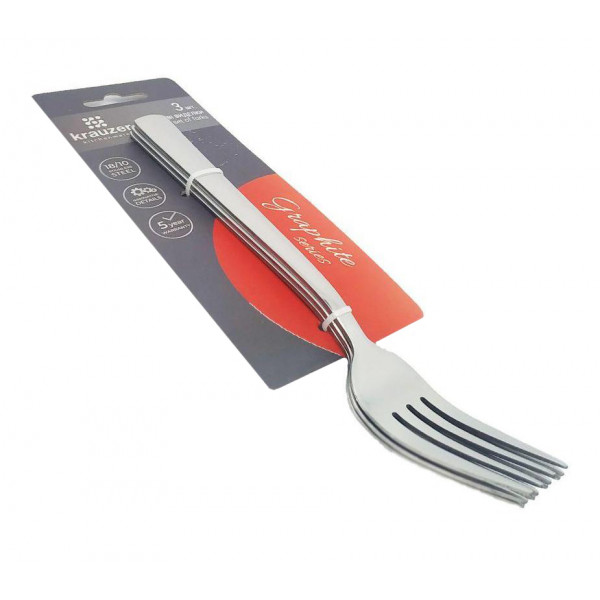 Фото - Виделка столова Krauzer LKI003-DF3 3 шт. (78523)