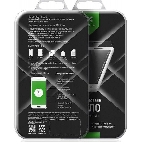 Фото - Защитное стекло для смартфона Vinga for Samsung Galaxy A8 Plus (2018) A730 (VTPGS-A730)