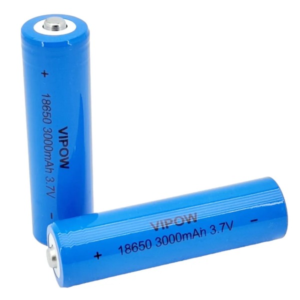 Фото - Аккумулятор тип 18650 Vipow 18650 Li-Ion ICR18650 3000mAh 3.7V Blue (ICR18650-3000mAhTT)