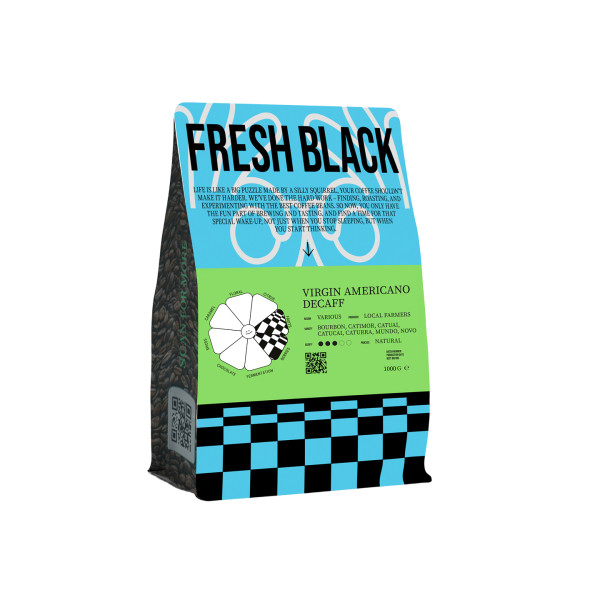 Фото - Кава в зернах Fresh Black mono Virgin americano (decaf) 1кг
