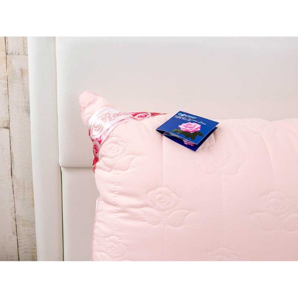 Фото - Подушка стандартна Руно 50х70 з волокна рози (310.52Rose Pink)