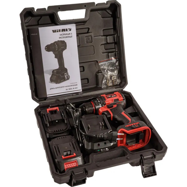 Фото - Дрель-шуруповерт VITALS Master AU 1832c BL Kit+