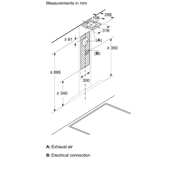 Фото - Вытяжка декоративная Bosch DWB95CC30