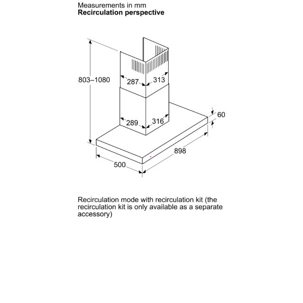 Фото - Вытяжка декоративная Bosch DWB95CC30