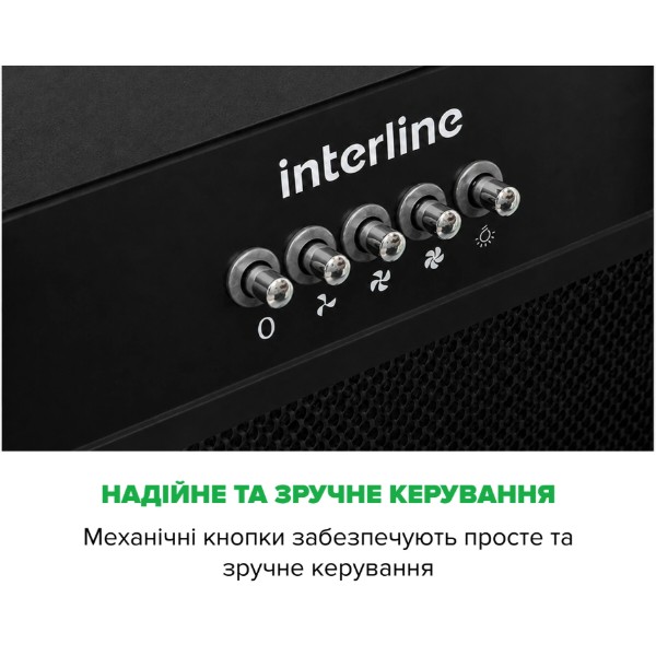 Фото - Вытяжка встраиваемая Interline BASIC Glass BL A/60/PB