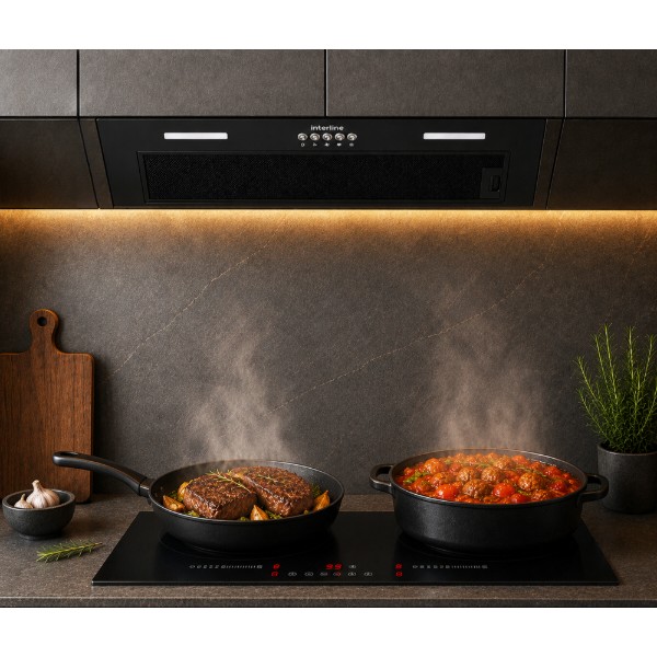 Фото - Вытяжка встраиваемая Interline BASIC Glass BL A/60/PB
