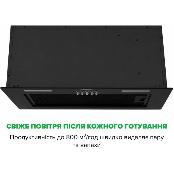 Фото - Вытяжка встраиваемая Interline BASIC Glass BL A/60/PB