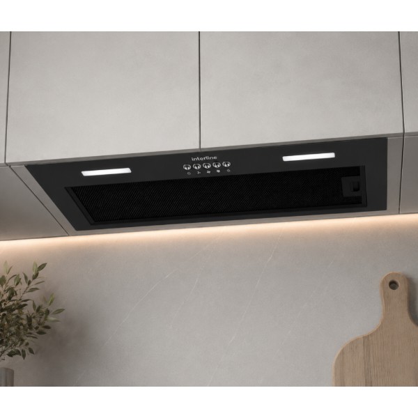 Фото - Вытяжка встраиваемая Interline BASIC Glass BL A/60/PB