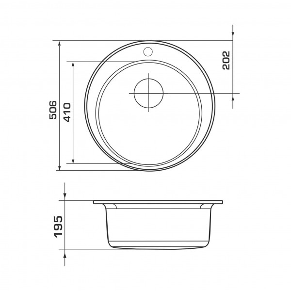 Фото - Мийка кухонна GRANADO Vitoria Avena