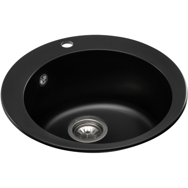 Фото - Мойка кухонная GRANADO Vitoria Black Shine
