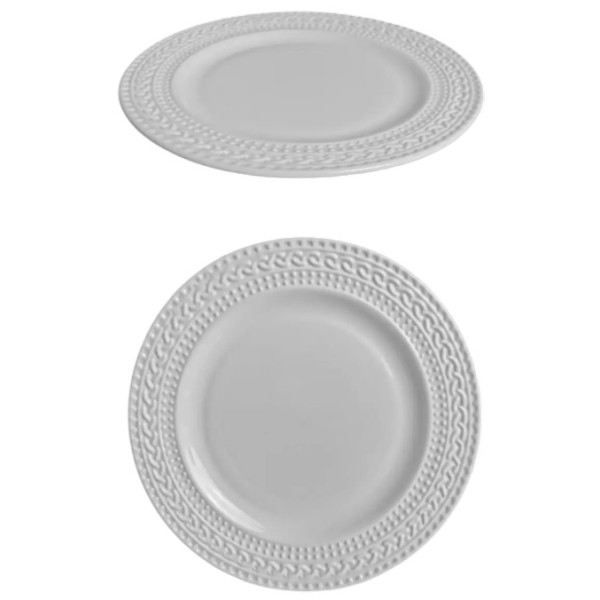 Фото - Тарілка десертна Vittora Blanco Ethno 190 мм (V-190ET)