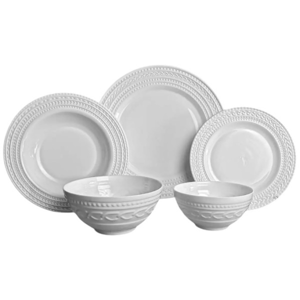 Фото - Тарілка десертна Vittora Blanco Ethno 190 мм (V-190ET)