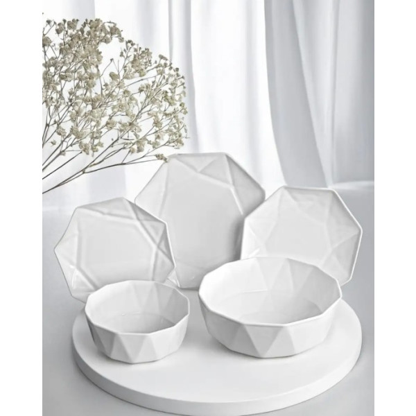 Фото - Тарелка десертная Vittora Blanco Astra 205 мм (V-205AS)