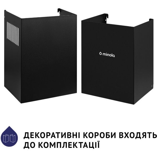 Фото - Витяжка декоративна Minola HDN 6124 BL LED