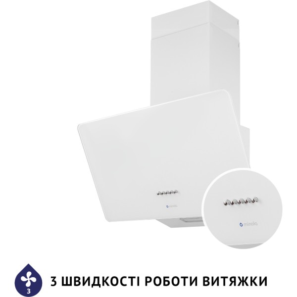 Фото - Витяжка декоративна Minola HDN 6224 WH 700 LED
