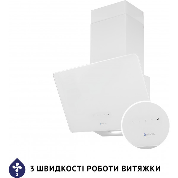 Фото - Витяжка декоративна Minola HVS 5224 WH 700 LED