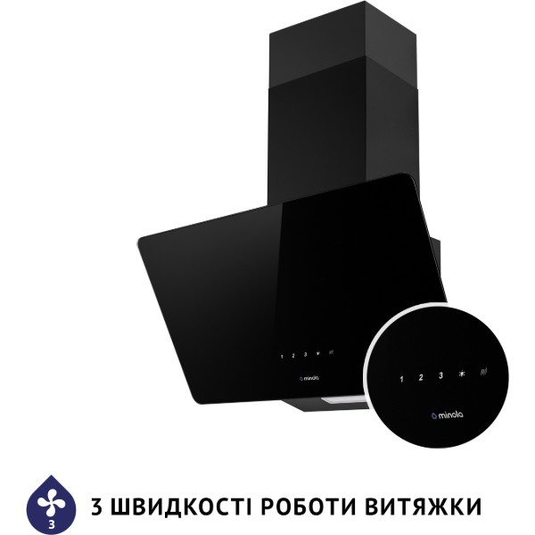 Фото - Витяжка декоративна Minola HVS 6224 BL 700 LED