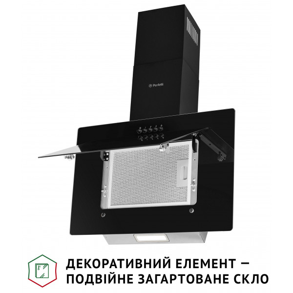 Фото - Витяжка декоративна Perfelli DN 6142 BL LED