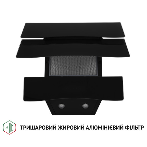 Фото - Вытяжка декоративная Perfelli DNS 6482 D 850 BL LED