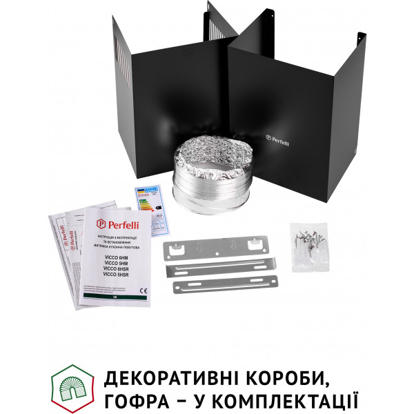 Фото - Витяжка декоративна Perfelli VICCO 5HM NERO