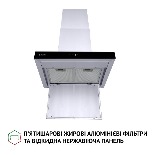 Фото - Витяжка декоративна Perfelli TS 6635 I/BL 1000 LED