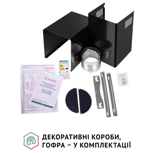 Фото - Вытяжка декоративная Perfelli GRASSI 6HMB NERO