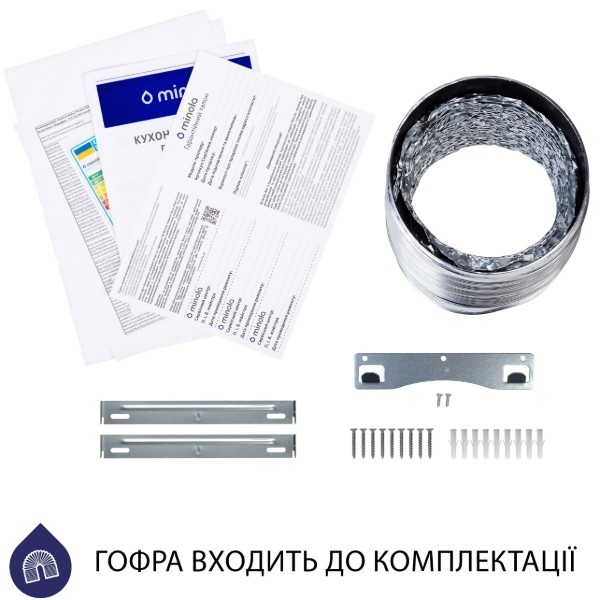 Фото - Вытяжка декоративная Minola HK 5614 I 1000 LED