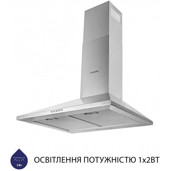 Фото - Вытяжка декоративная Minola HK 6614 I 1000 LED