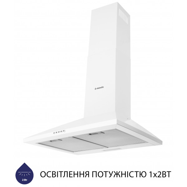 Фото - Вытяжка декоративная Minola HK 6614 WH 1000 LED