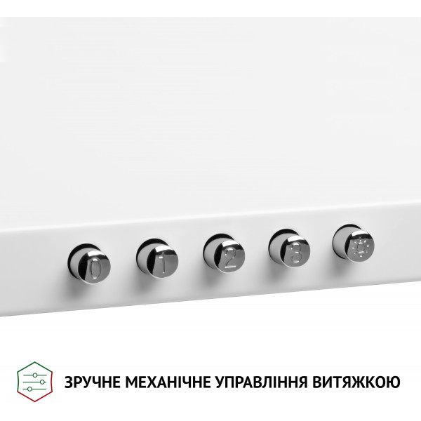 Фото - Витяжка декоративна Perfelli K 6610 WH 1000 LED