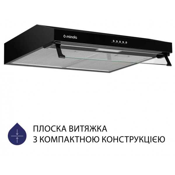 Фото - Вытяжка традиционная Minola HPL 614 BL