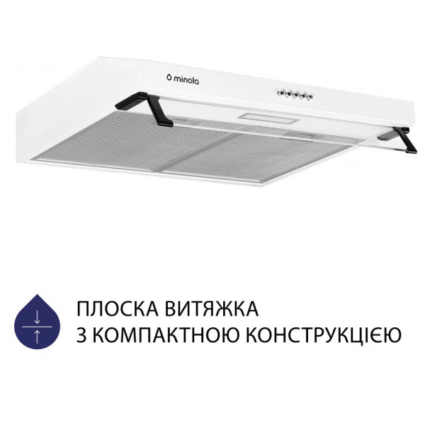 Фото - Вытяжка традиционная Minola HPL 614 WH