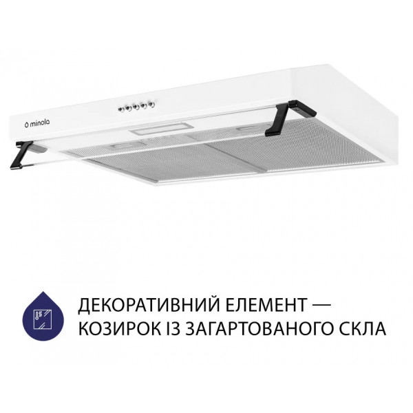 Фото - Вытяжка традиционная Minola HPL 614 WH