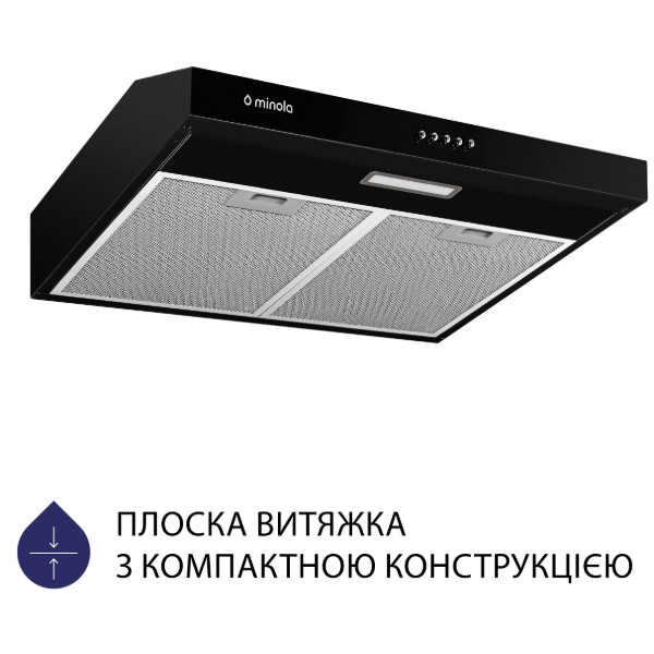 Фото - Вытяжка традиционная Minola HPL 504 BL